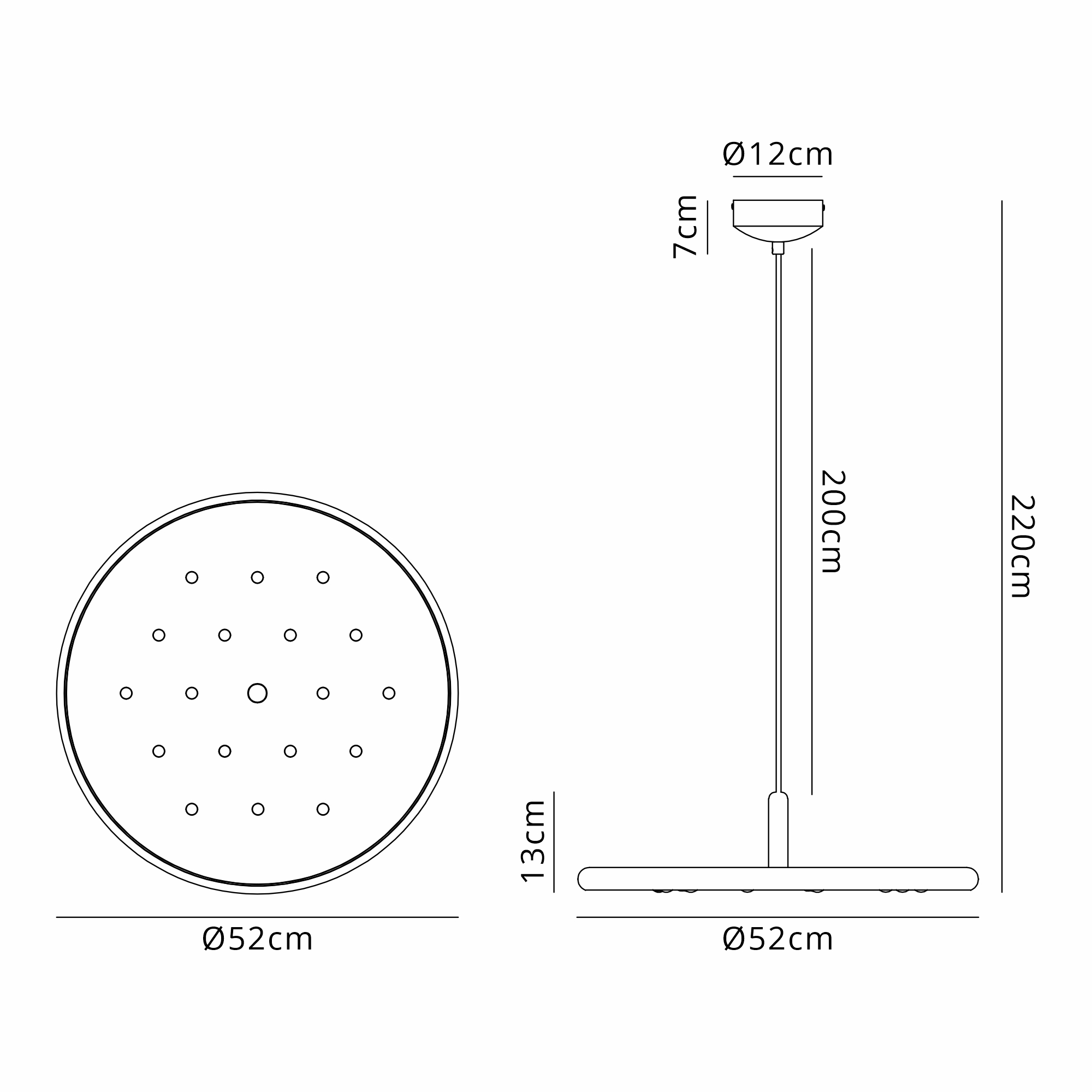 Acustic Ceiling Lights Mantra Single Pendant